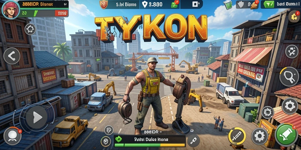 Tampilan gameplay Tycoon yang menarik dan mendidik.