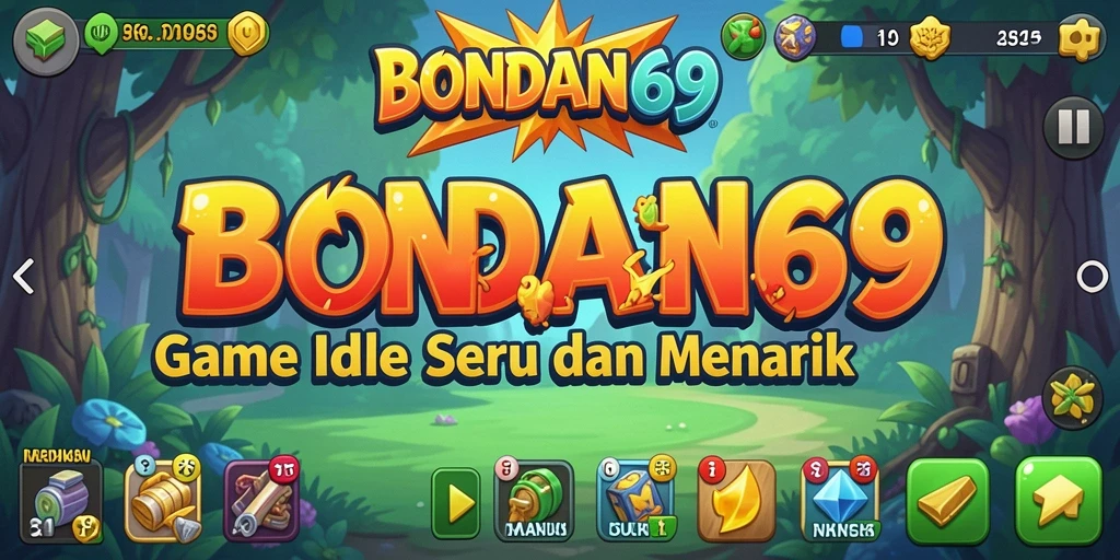 Tampilan gameplay BONDAN69 yang menarik dengan karakter lucu.