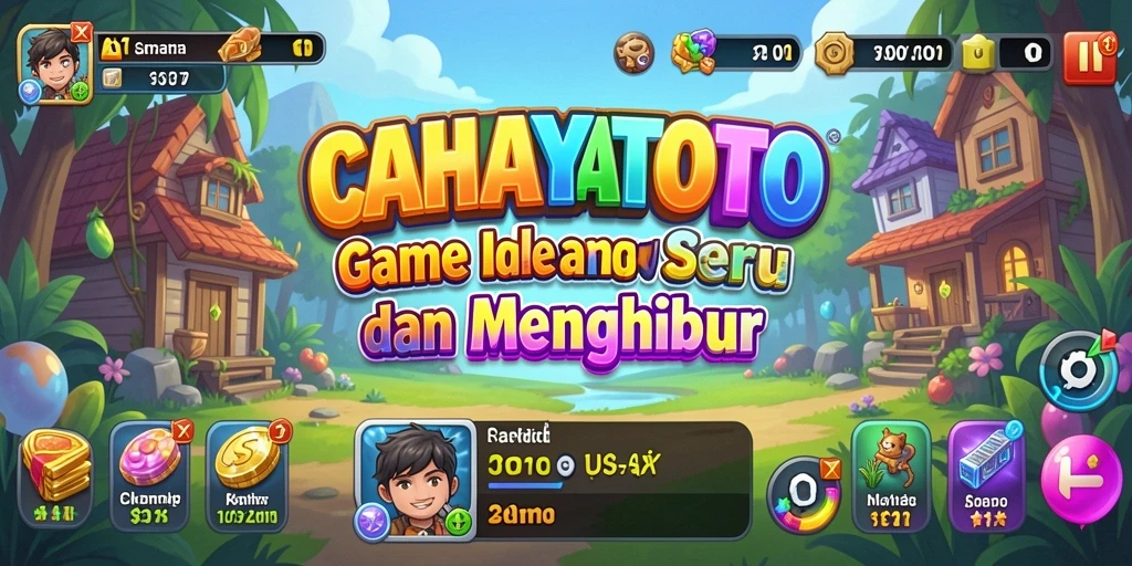 Screenshot gameplay CAHAYATOTO yang menarik dan penuh warna.