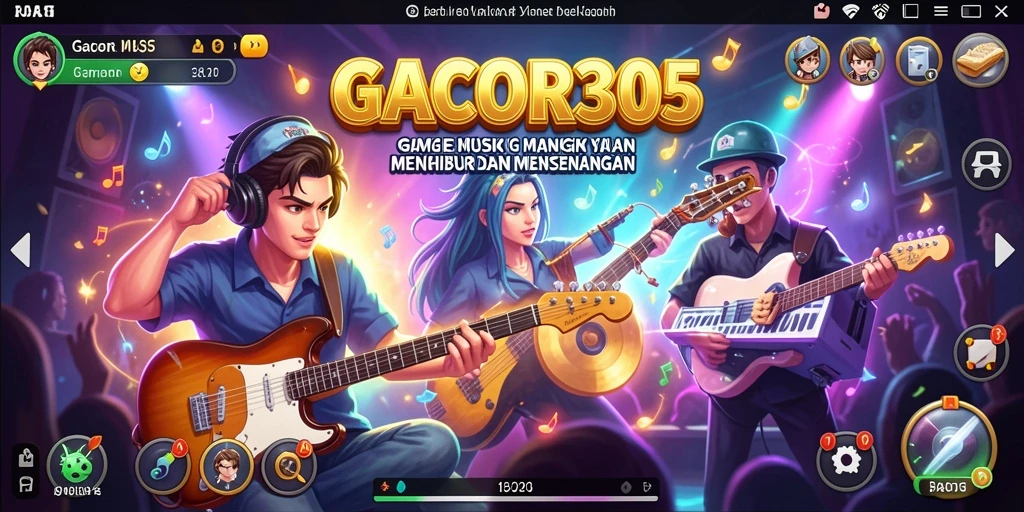 Tampilan gameplay yang menarik dan berwarna-warni dari GACOR305.