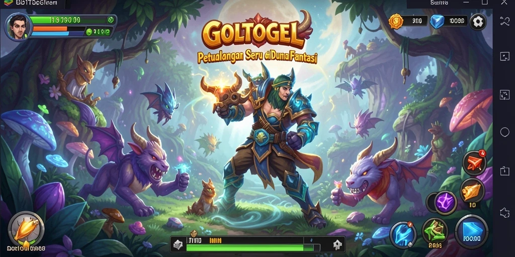 Tampilan gameplay menarik GOLTOGEL di dunia petualangan.