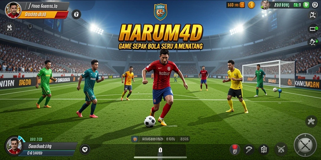 Tangkapan layar menunjukkan aksi seru dalam permainan sepak bola.