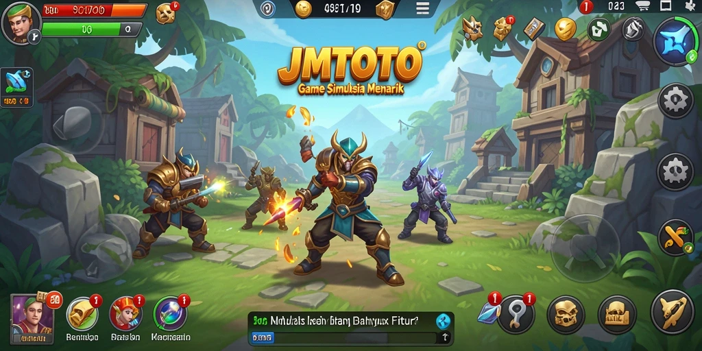 Screenshot dari gameplay JMTOTO yang menunjukkan aktivitas simulasi yang seru.