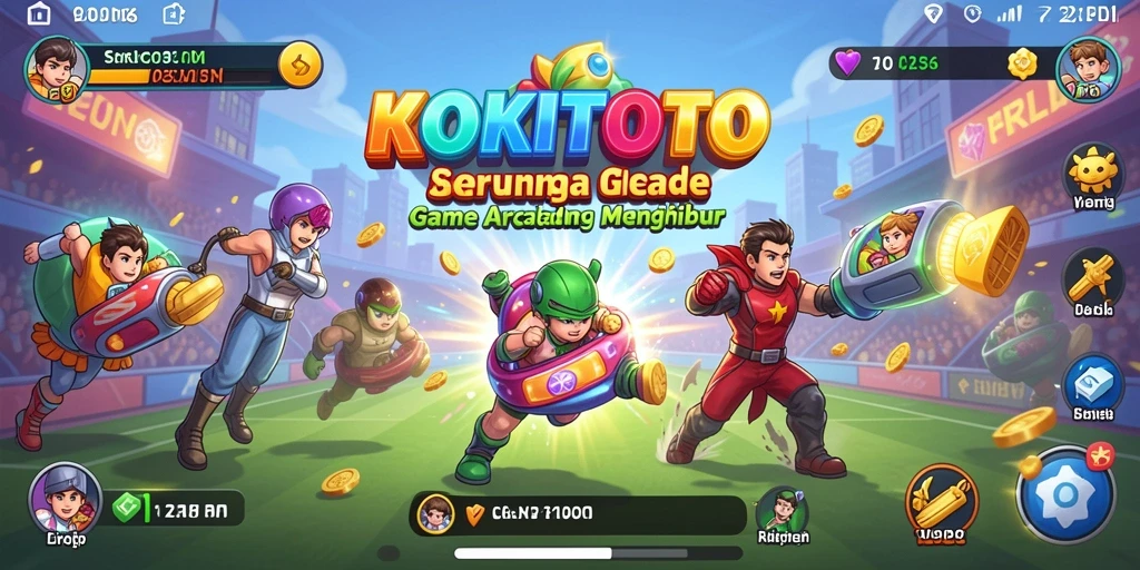 Tampilan gameplay KOKITOTO yang seru dan penuh tantangan.