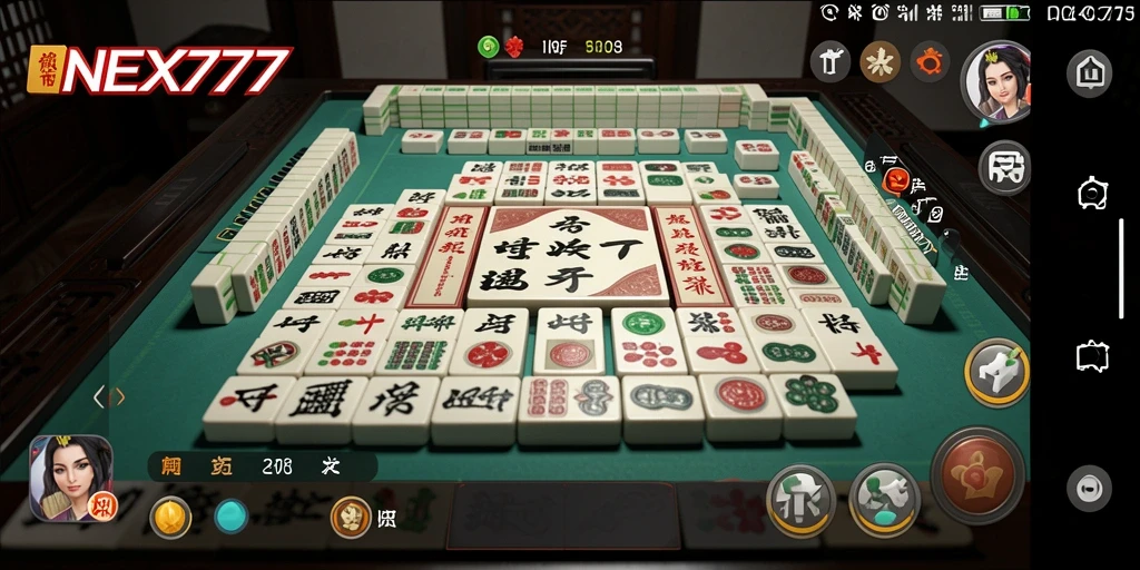 Tampilan gameplay NEX777 yang seru dan menantang dalam permainan Mahjong.