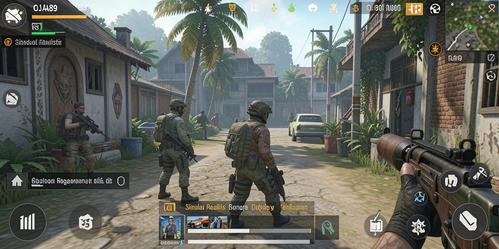 Tampilan gameplay OJA89 yang mendetail dan realistis.