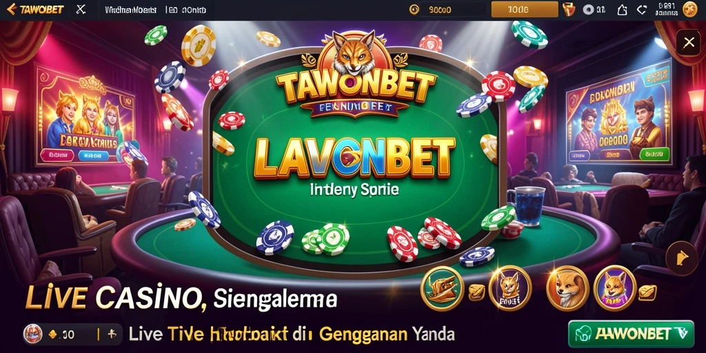 Gambaran gameplay Live Casino TAWONBET yang menarik dan interaktif.