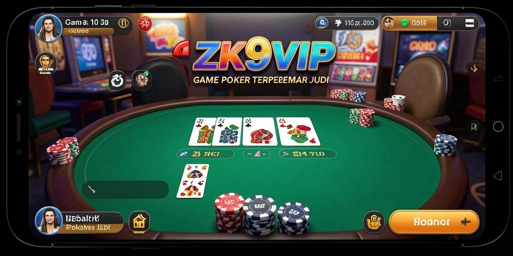 Screenshot gameplay <strong>ZK9VIP</strong> yang menunjukkan momen seru permainan Poker.